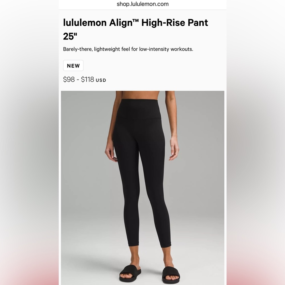 lululemon Align™ High-Rise Pant 25"